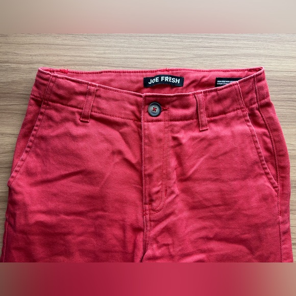 Joe Fresh red wide leg jeans - Picture 2 of 3